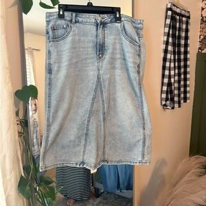 Wonder Nation Light Blue Denim Skirt